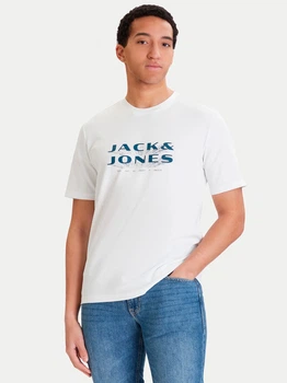 Футболка чоловіча Jack & Jones 12289880 L Bright White (5715826442495)
