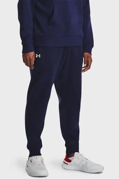 Чоловічі темно-сині спортивні штани UA Rival Fleece Joggers Under Armour S 1379774-410