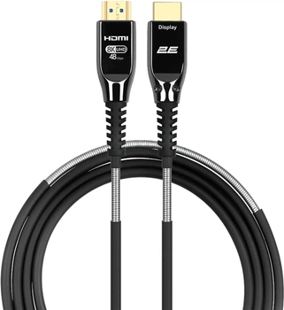 Кабель 2E HDMI (M/M) 2.1, 8K/60Hz 48Gbps, Optical 10 м Черный (2EW-1146-10M)