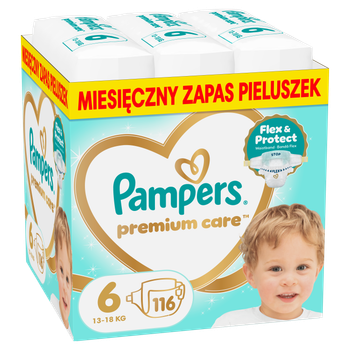 Підгузки Pampers Premium Care Розмір 6 13-18 кг 116 шт (8006530223744)