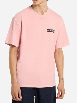 Koszulka bawełniana długa męska Dickies Buchtell Ss DK0A883BL471 M Różowa (800070354518)