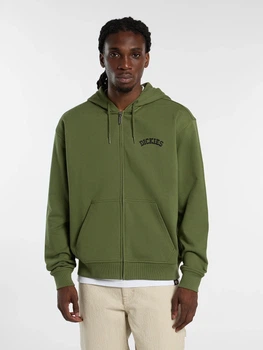 Bluza męska rozpinana streetwear z kapturem Dickies Bettsville Fz DK0A885IK721 L Zielona (800070354533)