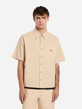 Koszula bawełniana męska Dickies Vernal DK0A88O8L171 M Beżowa (800070354643)