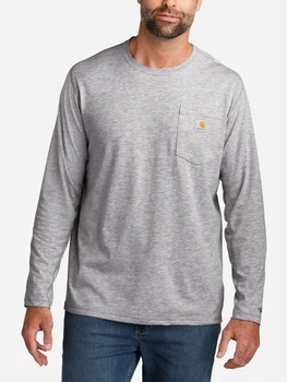 Лонгслів чоловічий Carhartt K126 HGY S Сірий (800070358368)