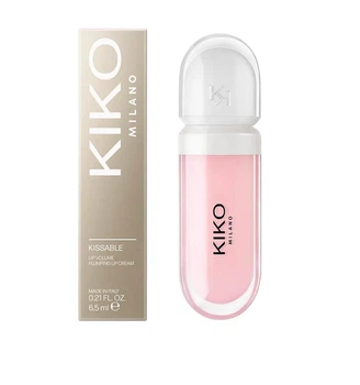 Бальзам блиск для губ Kiko Milano Kissable Lip Volume Plumping Lip Cream рожевий tutu rose