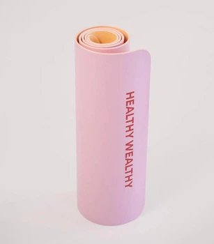 Килимок для йоги та фітнесу Healthy Wealthy Pink 183*68*0.6 см