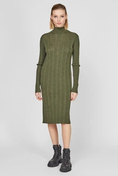 Жіноче зелене вовняне плаття G-Star RAW S D20496,B692