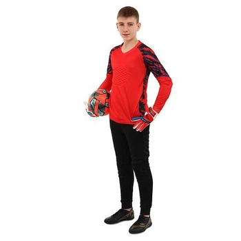Форма вратарская детская свитер и штаны SP-Sport B01 Размер S Красный