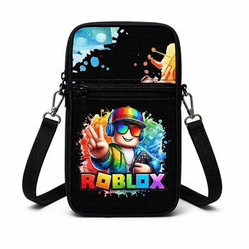 Дитяча сумка-чохол для телефону Roblox через плече, водонепроникна міні-сумка месенджер (3073)