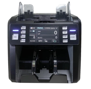Профессиональный счетчик купюр MULTI COUNTER PRO 931 (2026) для бизнеса с автоматическим определением валюты, номинала и подлинности банкнот