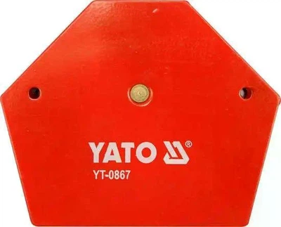 Струбцина YATO магнитная для сварки, 111×136×24 мм, сила удержания 34 кг