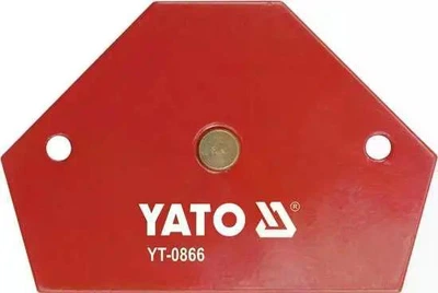 Струбцина YATO магнитная для сварки, 64×95×14 мм, сила удержания 11.5 кг