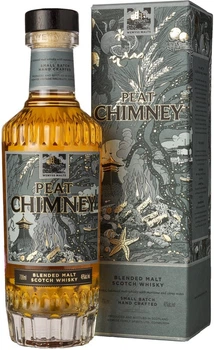 Віскі Wemyss Malts Peat Chimney Blended Malt Scotch Whisky 0.7 л 46% у подарунковій упаковці (040232144943)