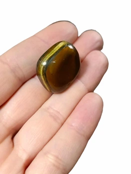 Натуральный обработанный камень Тигрового глаза 1 шт, размер камня 18-28 мм