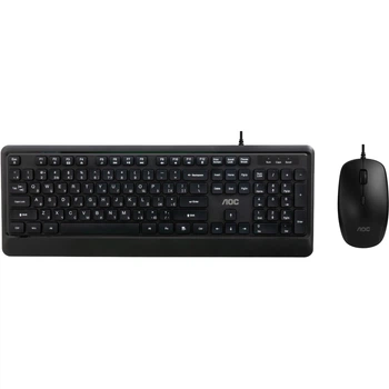 Комплект AOC KM220B USB UA Black (KM220B/97)