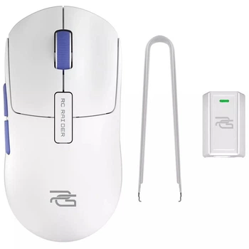 Бездротова ігрова миша Proove Gaming RC Raider 8K White, PAW3950, 32000DPI, 500mAh, 2.4GHz/Bluetooth/USB