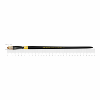Кисть синтетика овальная Yellow stripe 1017 No14 длинная ручка KOLOS