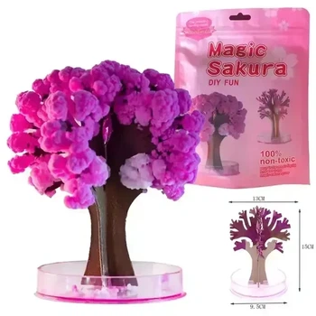 Волшебное растущее дерево из бумаги Сакура Magic Sakura кристалы