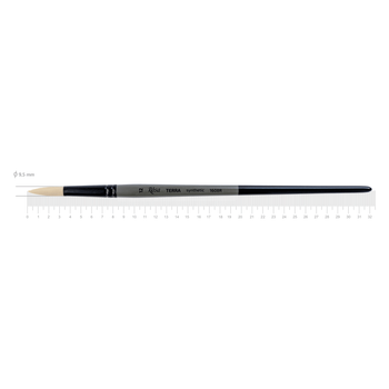 Кисть синтетика круглая TERRA 1608R No12 длинная ручка ROSA