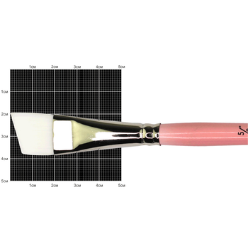 Кисть синтетика угловая Flamingo 1023A No 5/8 к.р KOLOS