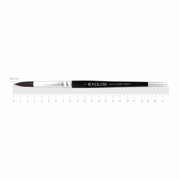 Кисть белка круглая Classic 3049R No 9 короткая ручка KOLOS