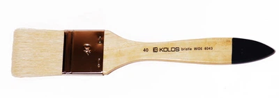 Пензель щетина флейц Wide 8043 №100 коротка ручка KOLOS
