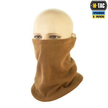 Шарф-труба короткий з затяжкою фліс M-Tac Elite Coyote Brown (S/M) (320г/м2) 40586017-S/M