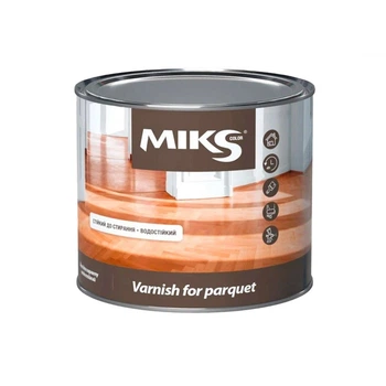 Лак паркетный Miks color уретановый шелковисто-матовый 0,6 кг