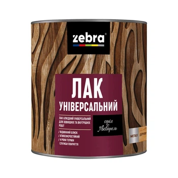 Лак универсальный Зебра Акварель прозрачный глянцевый 0,75 л