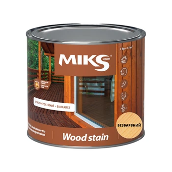 Лак лазурь Miks Color прозрачный 1,6 кг