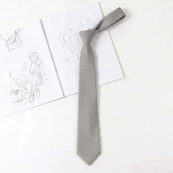 Класична краватка однотонна Honey Fashion Accessories сіра (30к032/3)