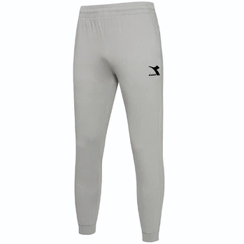 Мужские лёгкие спортивные брюки diadora cuff эко хлопок размер L серые