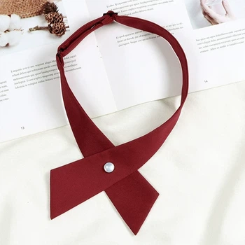 Елегантна краватка-перехрестя Honey Fashion Accessories бордовий (30к057)