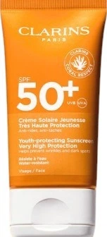 Krem przeciwsłoneczny Clarins Youth-Protecting SPF 50+ 50 ml (3666057423574)