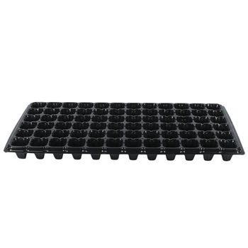 Лоток для выращивания рассады Stenson R79023-72 100 г ячеек 72 Черный