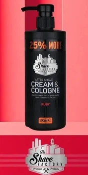 Крем - одеколон The Shaving Factory Cream & Cologne 2in1 500 мл Ruby