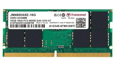 Память для ноутбука SO-DIMM DDR5 16 Gb (4800 MHz) Transcend JetRam (JM4800ASE-16G)