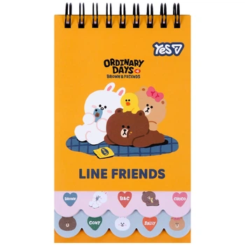 Блокнот Yes Line Friends Team 85x142 60 аркушів