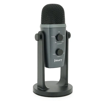 Профессиональный студийный конденсаторный микрофон Jmary MCPW10 USB Black