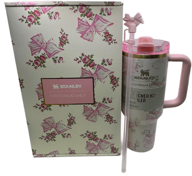 Термос термокружка Stanley Quencher H2.0 Tumbler из нержавеющей стали Pastel Pink Romance 1,18 л KT6007858