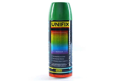Эмаль универсальная в баллончике Unifix 400мл RAL 6002 зеленый лиственный
