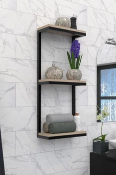 Настінна полиця в стилі лофт EcoLoft DSP-1173 Дуб Сонома