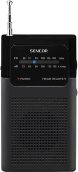 Портативный радиоприемник Sencor SRD 1100 Black (35049372), FM/AM, от батареек, компактный, черный