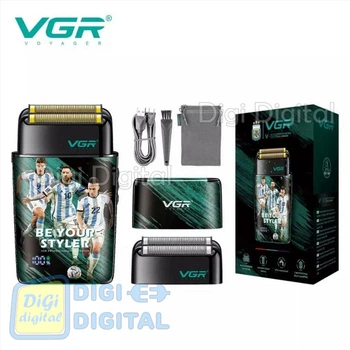 Электробритва VGR V-309 шейвер двойное лезвие 6500-7500 RPM LED Display