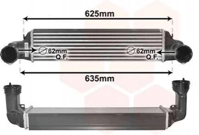 Інтеркулер 06004280 VAN WEZEL Van Wezel 06004280 BMW 3 Series, X3 17517789793, 17517793370, 7793370