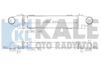 Теплообмінник KALE 347800 Mercedes C-Class, GLK-Class 2045000300, A2045000300
