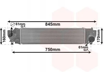 Інтеркулер BMW X1 F48 09/15 > 22 (вир-во Van Wezel) Van Wezel 06014702 BMW 2 Series, X1 17517617598