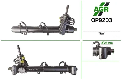 Рульова рейка з ГПК, нова, OPEL ASTRA G 98-, OPEL ZAFIRA 98-05 AGR OP9203 Opel Zafira, Astra 5900217, 93170303, 93174255