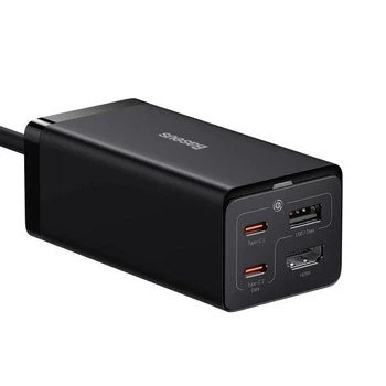 Сетевое зарядное устройство Baseus GaN5 Pro Desktop Fast Charger 67W USB+2Type-C+HDMI + кабель Baseus Type-C to Type-C 100W 20V/5A 1м Черный