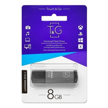 Флешка USB 8GB T&G 121 Vega серый